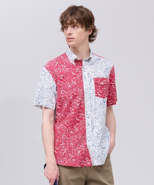 J.PRESS（ジェイプレス）の「【J.PRESS YACHT CLUB】アーバンリゾート アロハ シャツ / B.D.（シャツ/ブラウス・メンズ・レッド系5/レッド系6/ネイビー系5/ネイビー系6/ホワイト系5・MEDIUM/X-LARGE/LARGE）」の5枚目の写真