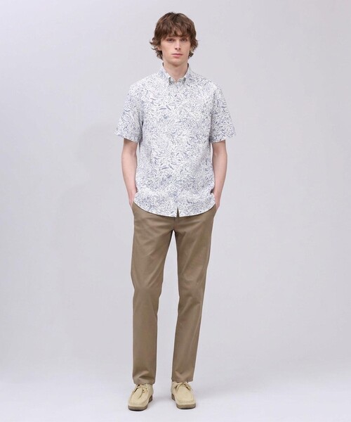 J.PRESS（ジェイプレス）の「【J.PRESS YACHT CLUB】アーバンリゾート アロハ シャツ / B.D.（シャツ/ブラウス・メンズ・レッド系5/レッド系6/ネイビー系5/ネイビー系6/ホワイト系5・MEDIUM/X-LARGE/LARGE）」の6枚目の写真