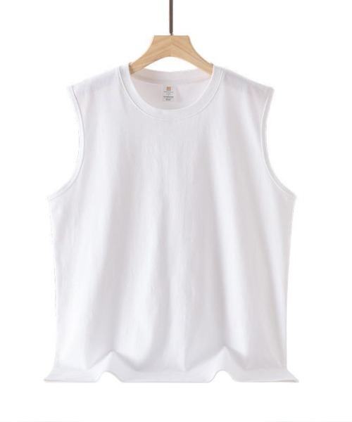 KELVIN(ケルヴァン)の「No Sleeve Oversized T-Shirt ノースリーブオーバーサイズTシャツ(Tシャツ/カットソー・メンズ・ホワイト/ブラック・LARGE/MEDIUM)」の10枚目の写真