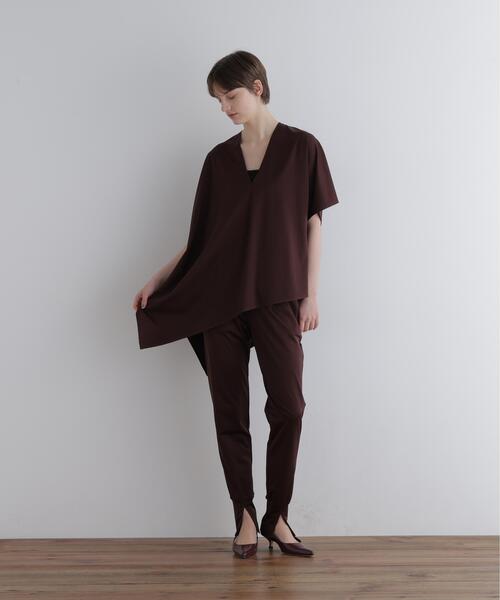 LE PHIL(ルフィル)の「◆キュプラジャージプルオーバー(Tシャツ/カットソー・レディース・ブラック/ブラウン/ホワイト・F)」の9枚目の写真