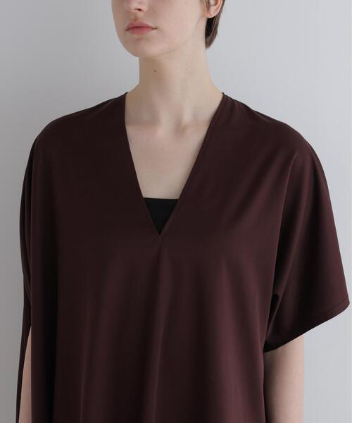 LE PHIL(ルフィル)の「◆キュプラジャージプルオーバー(Tシャツ/カットソー・レディース・ブラック/ブラウン/ホワイト・F)」の13枚目の写真
