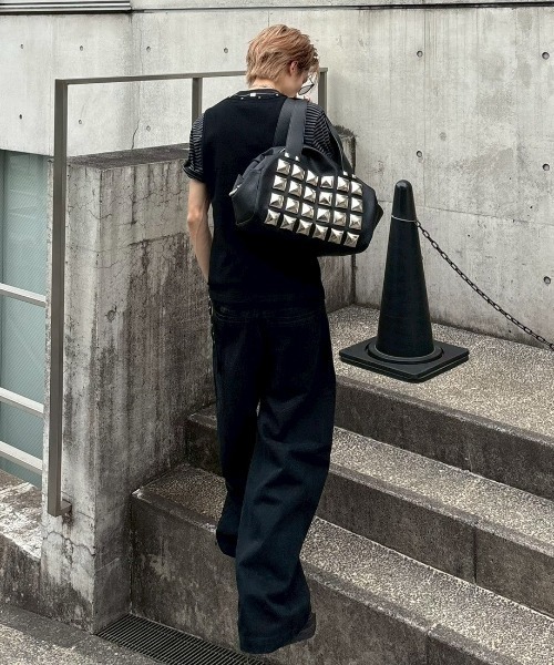 Never mind the XU / Chikashitsu+(ネバーマインド ザ エックスユー / チカシツプラス)の「【nmtc+】Studded Rib Tank Top / 【エヌエムティーシープラス】スタッズリブタンクトップ(タンクトップ・メンズ・ブラック/ホワイト/グレー・ONE SIZE)」の11枚目の写真