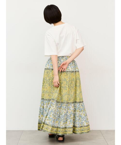 Samansa Mos2(サマンサ モスモス)の「【接触冷感】ロゴアソートプリントTシャツ(Tシャツ/カットソー・レディース・グリーン/オフホワイト/チャコールグレー/グレー・F)」の16枚目の写真