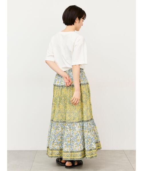 Samansa Mos2(サマンサ モスモス)の「【接触冷感】ロゴアソートプリントTシャツ(Tシャツ/カットソー・レディース・グリーン/オフホワイト/チャコールグレー/グレー・F)」の17枚目の写真