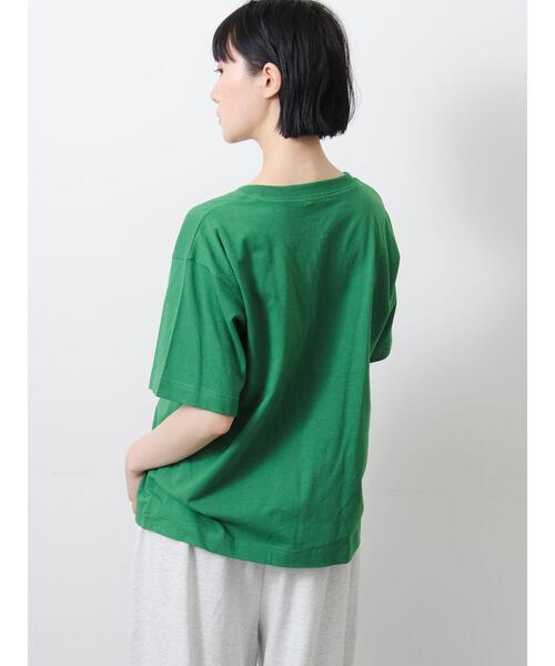 Samansa Mos2(サマンサ モスモス)の「【接触冷感】ロゴアソートプリントTシャツ(Tシャツ/カットソー・レディース・グリーン/オフホワイト/チャコールグレー/グレー・F)」の20枚目の写真