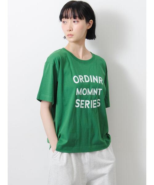 Samansa Mos2(サマンサ モスモス)の「【接触冷感】ロゴアソートプリントTシャツ(Tシャツ/カットソー・レディース・グリーン/オフホワイト/チャコールグレー/グレー・F)」の21枚目の写真