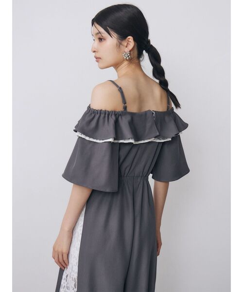 MURUA（ムルーア）の「【WEB限定】2WAYレースアップオールインワン　夏服（つなぎ/オールインワン・レディース・ブラック/グレー・FREE）」の17枚目の写真