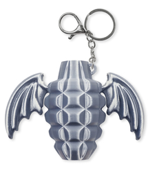 GLACK（グラック）の「GAC038 エンジェルバームリップバームケースキーホルダー (SILVER)（キーケース/キーアクセサリー）」