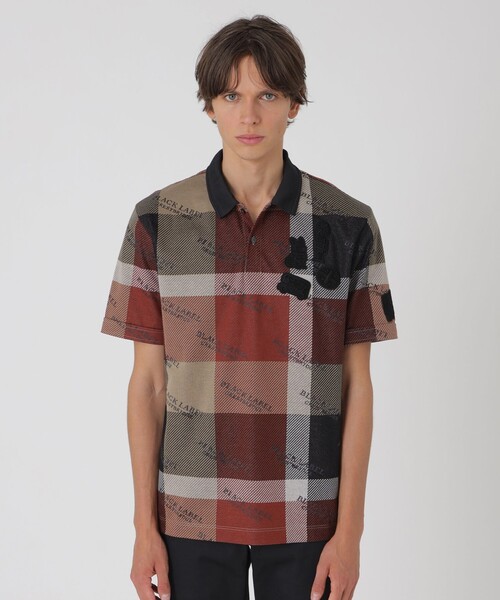 [10th ANNIVERSARY] Red Check Jacquard Premium поло‑футболка