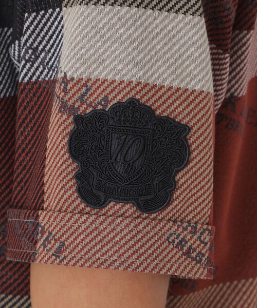 BLACK LABEL CRESTBRIDGE（ブラックレーベル・クレストブリッジ）の「【10th ANNIVERSARY】レッドチェックジャカードプレミアムポロシャツ（ポロシャツ・メンズ・レッド系その他2・M/L/XL）」の5枚目の写真