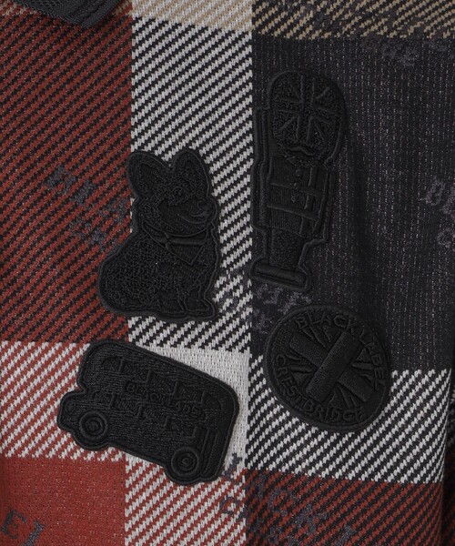BLACK LABEL CRESTBRIDGE（ブラックレーベル・クレストブリッジ）の「【10th ANNIVERSARY】レッドチェックジャカードプレミアムポロシャツ（ポロシャツ・メンズ・レッド系その他2・M/L/XL）」の6枚目の写真