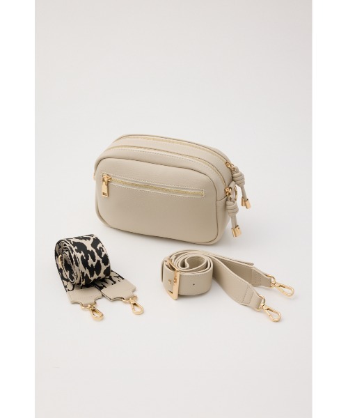 SHEL'TTER ORIGINAL(シェルターオリジナル)の「2ショルダー付ボックスバッグ(ショルダーバッグ・レディース・アイボリー/ブラック・FREE)」の16枚目の写真