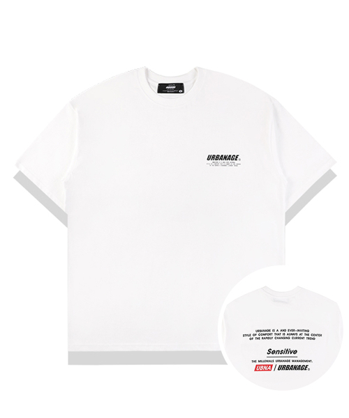 URBANAGE(アーバンエイジ)の「ニュートロシグニチャーオーバー半袖Tシャツ_ホワイト(Tシャツ/カットソー・レディース・その他・MEDIUM/LARGE)」の3枚目の写真