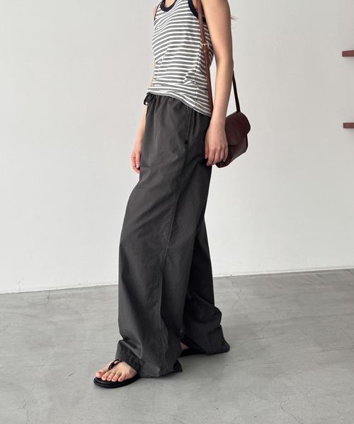 CANAL JEAN(キャナルジーン)の「El mar バイオコットンイージーパンツ(その他パンツ・レディース・クリーム/チャコールグレー・ONE SIZE)」の3枚目の写真