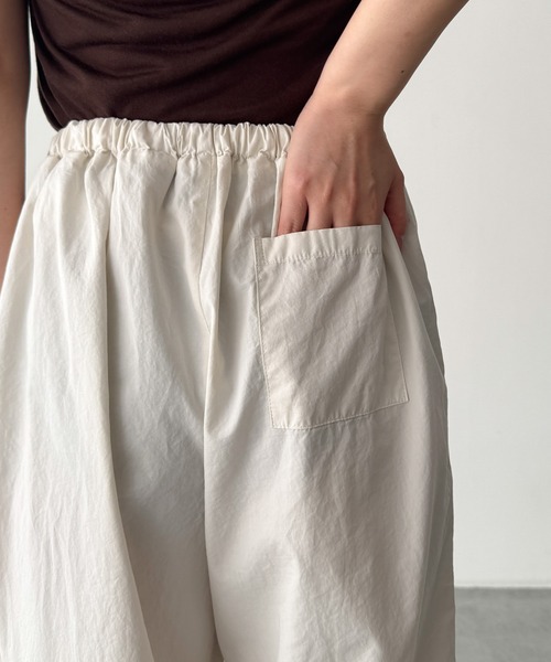 CANAL JEAN(キャナルジーン)の「El mar バイオコットンイージーパンツ(その他パンツ・レディース・クリーム/チャコールグレー・ONE SIZE)」の13枚目の写真