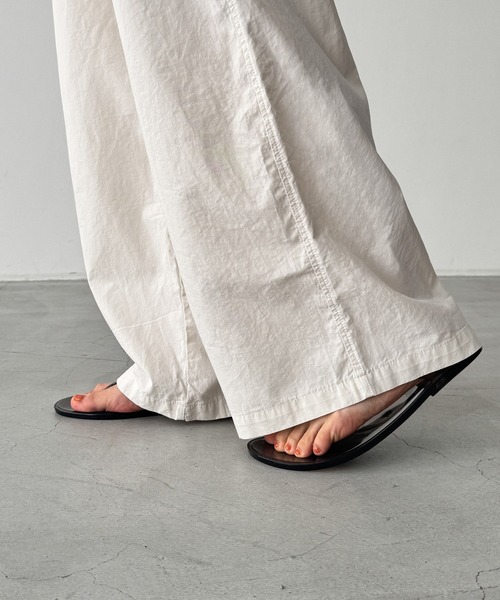 CANAL JEAN(キャナルジーン)の「El mar バイオコットンイージーパンツ(その他パンツ・レディース・クリーム/チャコールグレー・ONE SIZE)」の14枚目の写真