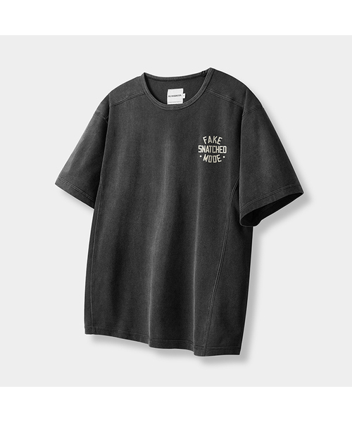 DIMITRI BLACK(ディミトリブラック)の「SNATCHED クロップ半袖Tシャツ_4カラー(Tシャツ/カットソー・レディース・クリーム/ネイビー/ダークグレー/オリーブ・LARGE/X-LARGE/MEDIUM)」の1枚目の写真