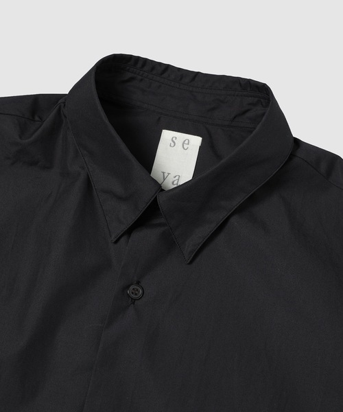 seya.(セヤ)の「ETERNAL SHIRT/SHUTTLE LOOM GIZA COTTON(シャツ/ブラウス・レディース・ブラック系その他・2/3)」の3枚目の写真