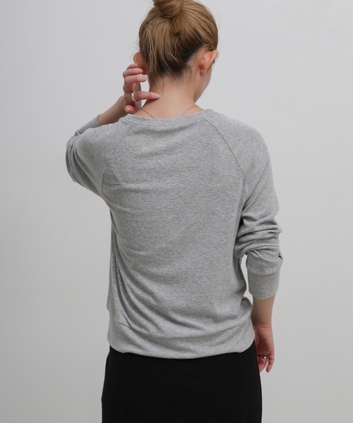 select MOCA(セレクトモカ)の「シンプルラグランスリーブカットソー(Tシャツ/カットソー・レディース・チャコールグレー/グレー/ブラック・FREE)」の11枚目の写真