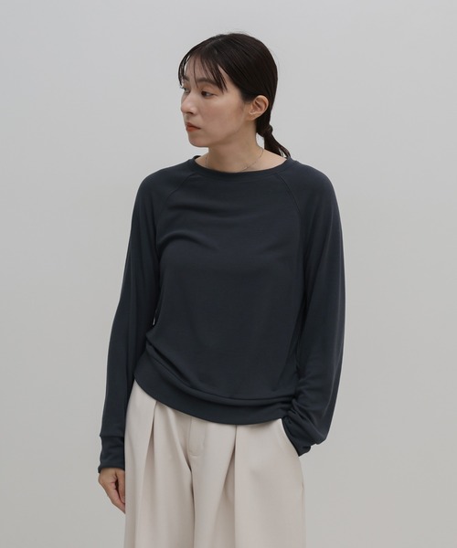 select MOCA(セレクトモカ)の「シンプルラグランスリーブカットソー(Tシャツ/カットソー・レディース・チャコールグレー/グレー/ブラック・FREE)」の21枚目の写真