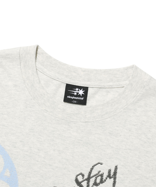 NICE GHOST CLUB（ナイスゴーストクラブ）の「NICEGHOSTCLUB STAYING ANGELS BIG BIG TEE_OATMEAL(NG2GMUT546F)（Tシャツ/カットソー・レディース・オートミール・F）」の5枚目の写真