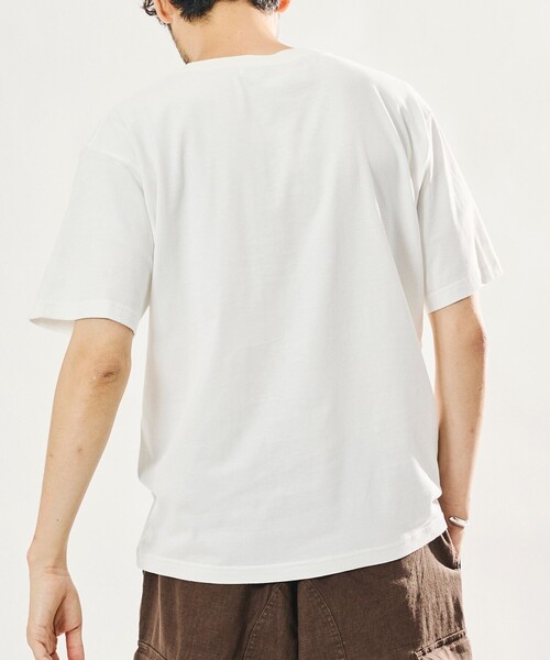 FREAK'S STORE（フリークスストア）の「シアー サマーニットポロシャツ＆コットンTシャツ レイヤードセット/アンサンブル（ポロシャツ・メンズ・ライトグレー/ブラック/ブラウン/ブルーグリーン・LARGE/MEDIUM）」の21枚目の写真