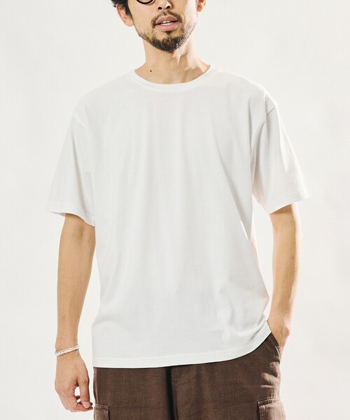FREAK'S STORE（フリークスストア）の「シアー サマーニットポロシャツ＆コットンTシャツ レイヤードセット/アンサンブル（ポロシャツ・メンズ・ライトグレー/ブラック/ブラウン/ブルーグリーン・LARGE/MEDIUM）」の22枚目の写真