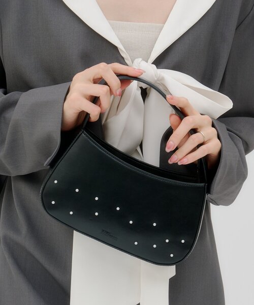 mystic(ミスティック)の「【lilium by lily】リボンパール2wayBAG(トートバッグ・レディース・ブラック/ブラウン・ONE SIZE)」の5枚目の写真