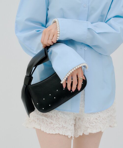 mystic(ミスティック)の「【lilium by lily】リボンパール2wayBAG(トートバッグ・レディース・ブラック/ブラウン・ONE SIZE)」の11枚目の写真