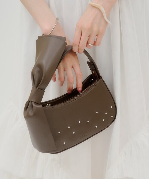 mystic(ミスティック)の「【lilium by lily】リボンパール2wayBAG(トートバッグ・レディース・ブラック/ブラウン・ONE SIZE)」の15枚目の写真