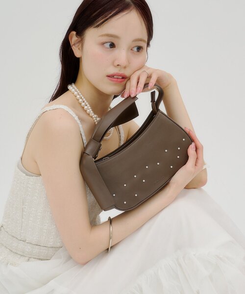 mystic(ミスティック)の「【lilium by lily】リボンパール2wayBAG(トートバッグ・レディース・ブラック/ブラウン・ONE SIZE)」の17枚目の写真