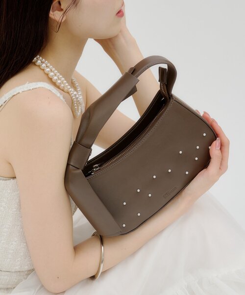 mystic(ミスティック)の「【lilium by lily】リボンパール2wayBAG(トートバッグ・レディース・ブラック/ブラウン・ONE SIZE)」の18枚目の写真