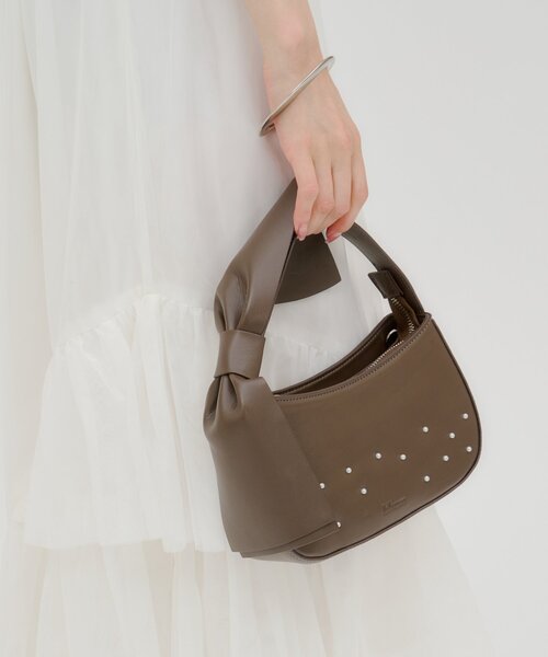 mystic(ミスティック)の「【lilium by lily】リボンパール2wayBAG(トートバッグ・レディース・ブラック/ブラウン・ONE SIZE)」の19枚目の写真