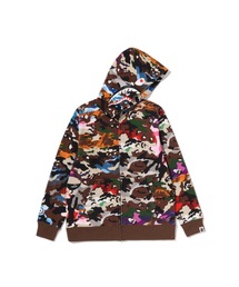 HYBRID CAMO SHARK ZIP HOODIE
