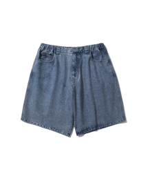 ANGLAN | Denim Baggy Half Pants - Washed Blue(デニムパンツ)