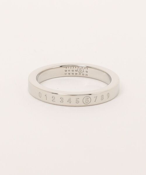 MM6 Maison Margiela(エムエムシックス メゾン マルジェラ)の「MM6 Minimal logo 3mm ring(リング・レディース・シルバー・7/6/5)」の5枚目の写真