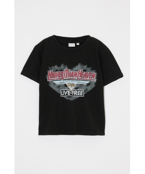 MOUSSY(マウジー)の「COMPACT ROCK Tシャツ(Tシャツ/カットソー・レディース・ライトブラック/ホワイト/レッド・FREE)」の8枚目の写真
