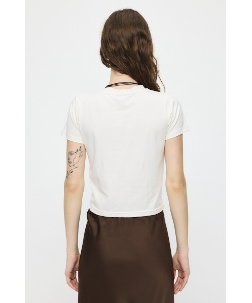 MOUSSY(マウジー)の「COMPACT ROCK Tシャツ(Tシャツ/カットソー・レディース・ライトブラック/ホワイト/レッド・FREE)」の15枚目の写真