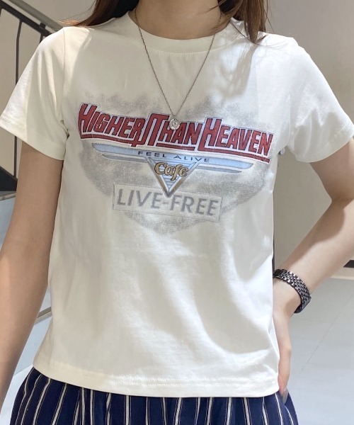 MOUSSY(マウジー)の「COMPACT ROCK Tシャツ(Tシャツ/カットソー・レディース・ライトブラック/ホワイト/レッド・FREE)」の21枚目の写真