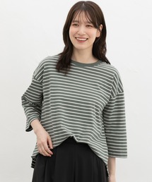 【UVカット】コットン7分袖Tシャツ