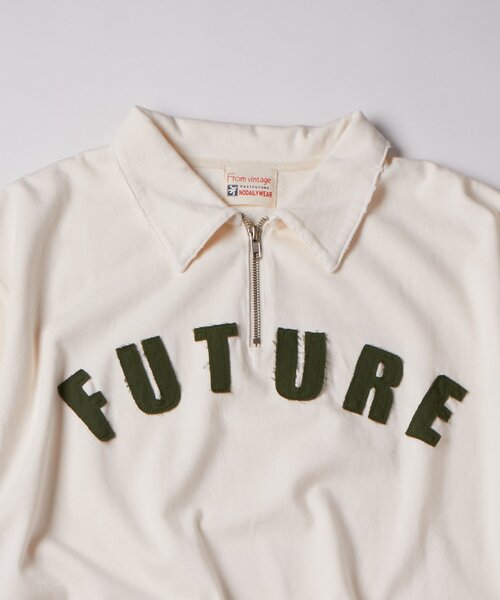 WHO'S WHO gallery(フーズフーギャラリー)の「【FromVintage】 ハーフジップS/Sスウェット(スウェット・レディース・ブラック/オフホワイト・FREE)」の10枚目の写真