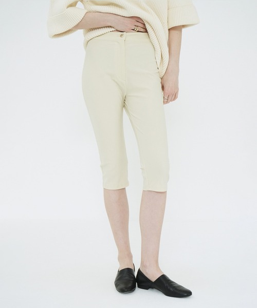 CLANE CAPRI RIB PANTS カプリパンツ STRETCH RIB CAPRI PANTS（その他パンツ）｜CLANE（クラネ）の