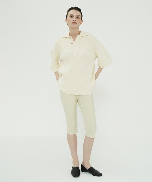 STRETCH RIB CAPRI PANTS（その他パンツ）｜CLANE（クラネ）の