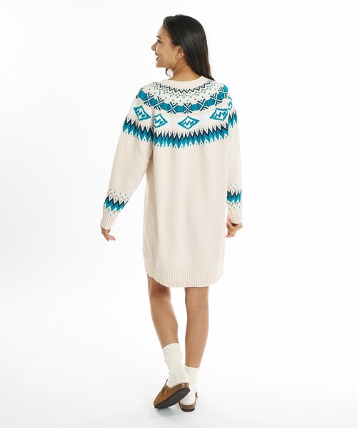 BILLABONG(ビラボン)の「BILLABONG/ビラボン ワンピース BG014353(ワンピース・レディース・アイボリー/ブラウン・M)」の3枚目の写真