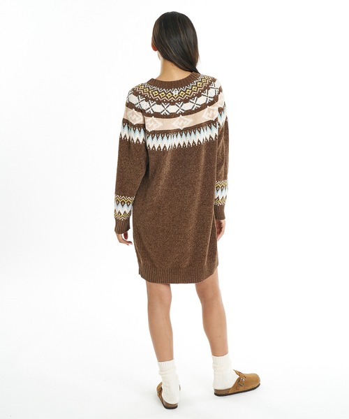 BILLABONG(ビラボン)の「BILLABONG/ビラボン ワンピース BG014353(ワンピース・レディース・アイボリー/ブラウン・M)」の6枚目の写真