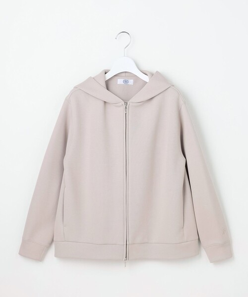 J.PRESS Ladies(J.プレス レディス)の「【季節の変わり目に】ダンボールジャージー ジップアップ パーカー(パーカー・レディース・グレー系/パープル系/ライトグレー系・SMALL)」の12枚目の写真