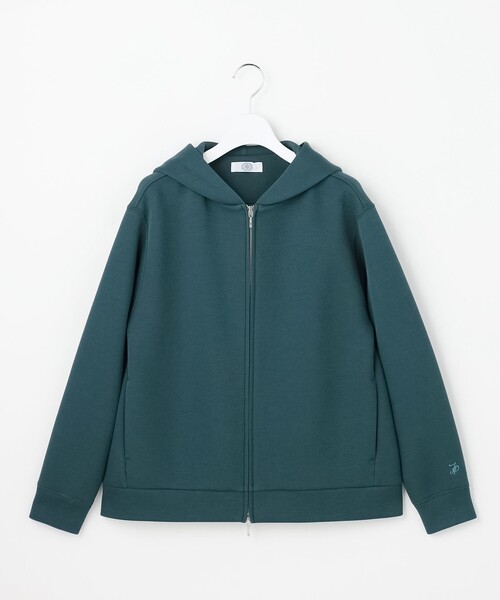 J.PRESS Ladies(J.プレス レディス)の「【季節の変わり目に】ダンボールジャージー ジップアップ パーカー(パーカー・レディース・グレー系/パープル系/ライトグレー系・SMALL)」の13枚目の写真