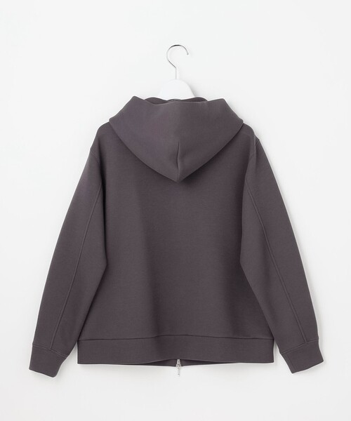J.PRESS Ladies(J.プレス レディス)の「【季節の変わり目に】ダンボールジャージー ジップアップ パーカー(パーカー・レディース・グレー系/パープル系/ライトグレー系・SMALL)」の15枚目の写真