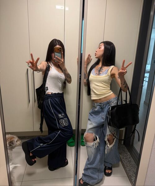THE MYSTERIOUS HOTEL（ザミステリアスホテル）の「TMH STRAP DAMAGE DN [3 Size]（デニムパンツ・レディース・その他・SMALL/MEDIUM/LARGE）」の3枚目の写真