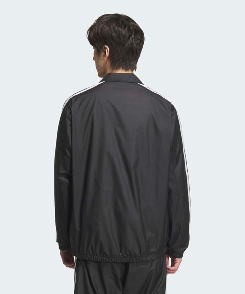 adidas(アディダス)の「マストハブ スリーストライプス 起毛トリコット素材の裏地 ウインドジャケット / アディダス adidas(ジャージ・メンズ・ブラック・XX-LARGE/3XL/LARGE/MEDIUM/SMALL/X-LARGE/X-SMALL)」の2枚目の写真